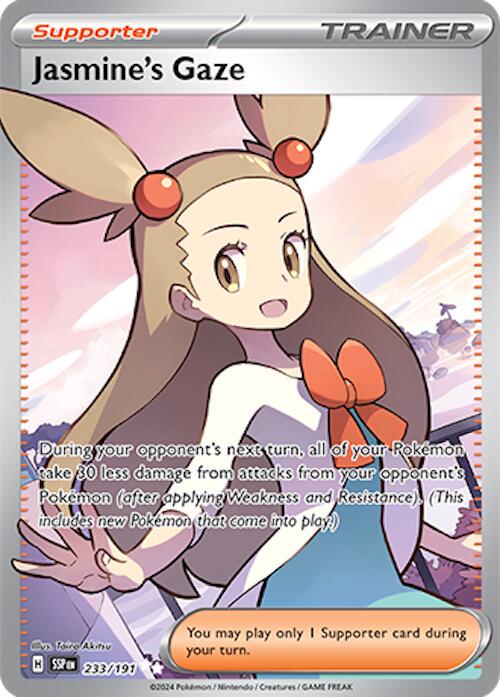 Jasmine's Gaze #233 Pokemon Surging Sparks NM