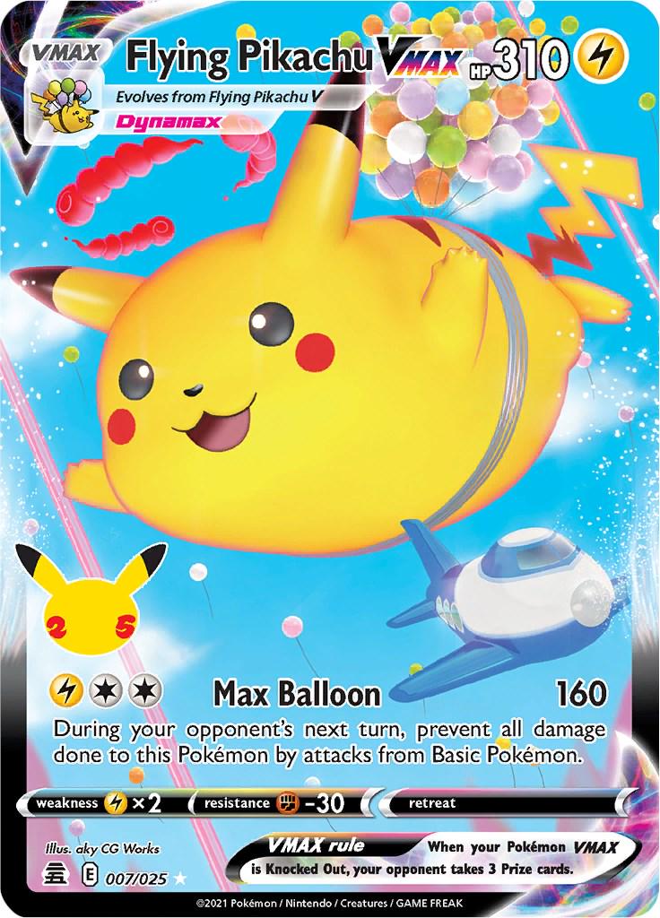Flying Pikachu VMAX #7 Pokemon Celebrations NM