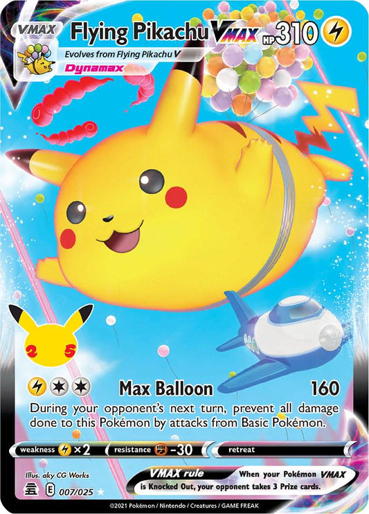 Flying Pikachu VMAX #7 Pokemon Celebrations NM